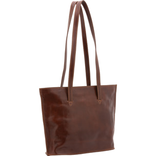 Borsa a spalla da donna - Modello False - 100% pelle - 27.0 x 38.5 x 10.0 cm