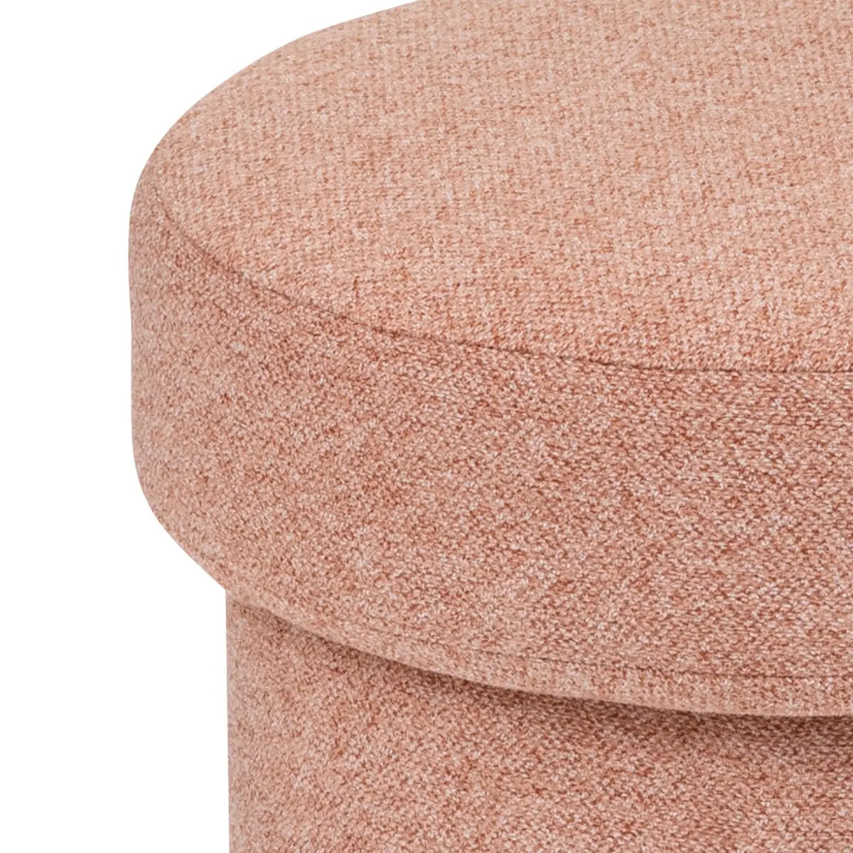 Pouf "Kita" D37cm rose terracotta