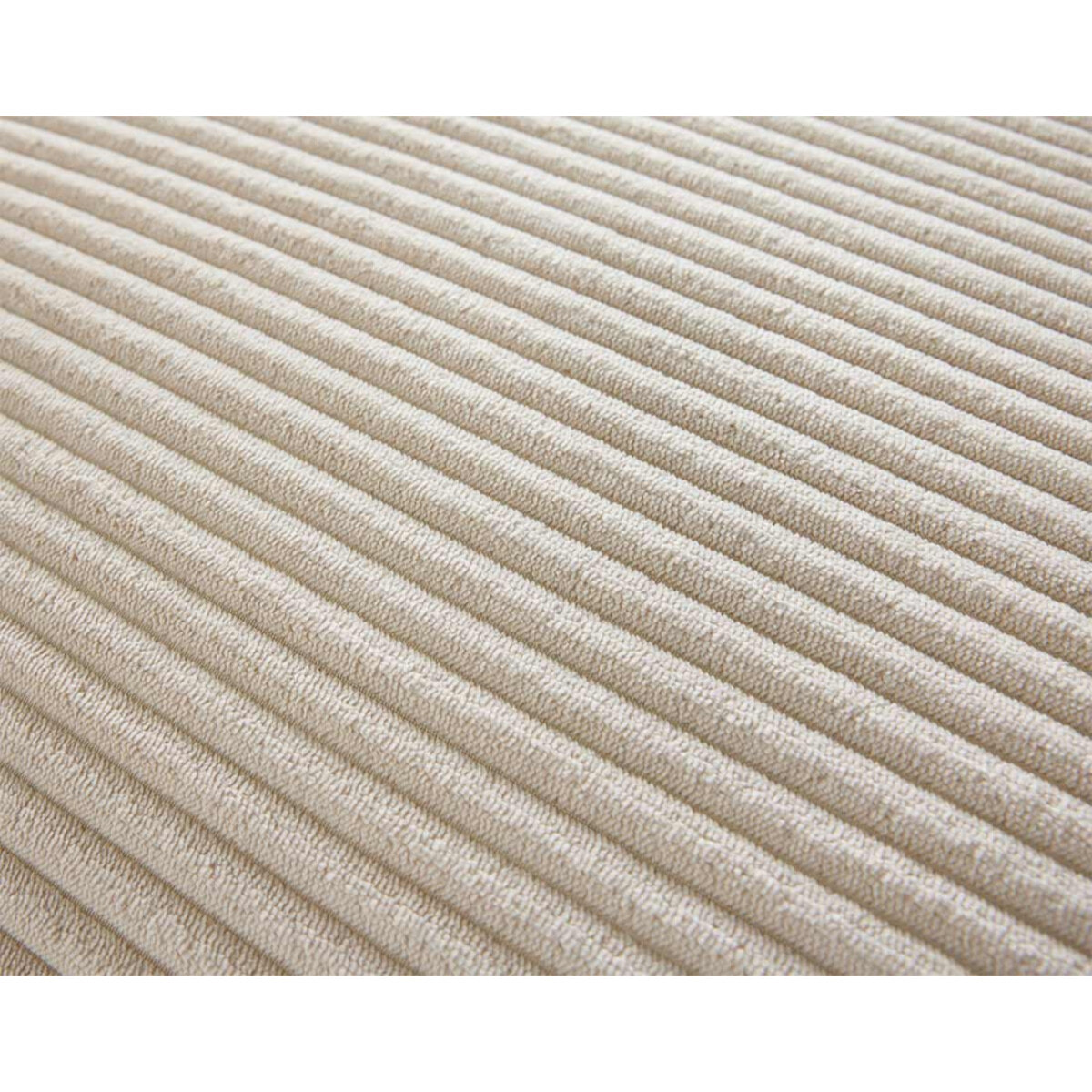 Garance - canapé modulable d'angle gauche - 5 places - en velours côtelé - Beige