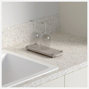 Tapis en diatomite gris 28x11cm