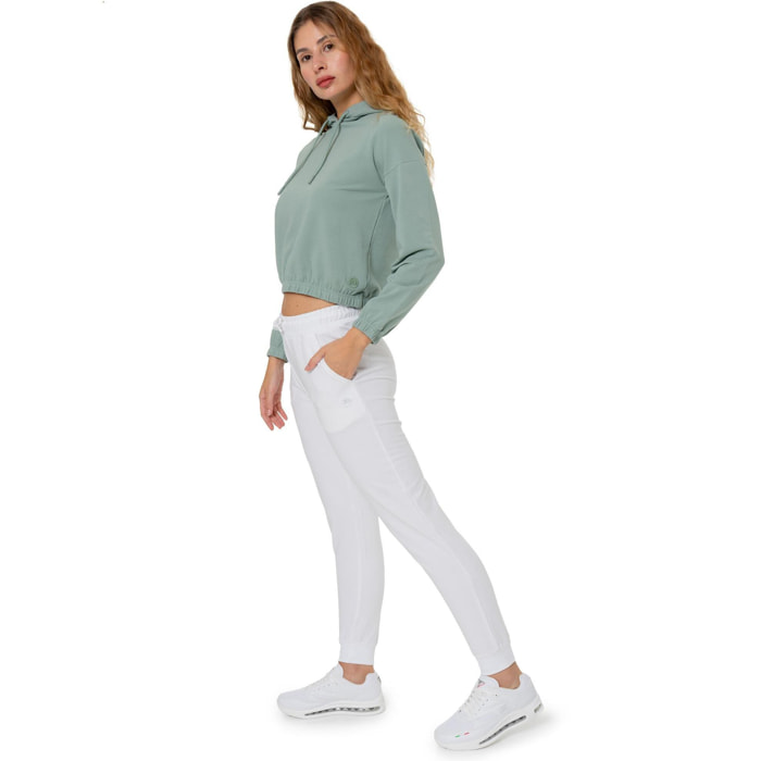Jogger donna fit morbido Leone 1947 Apparel con logo tono su tono
