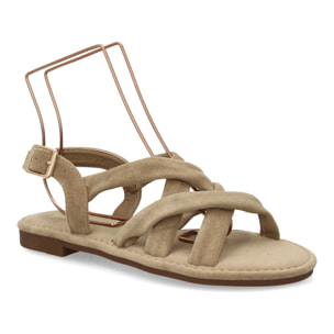Sandalia mujer tiras acolchadas cómoda para verano