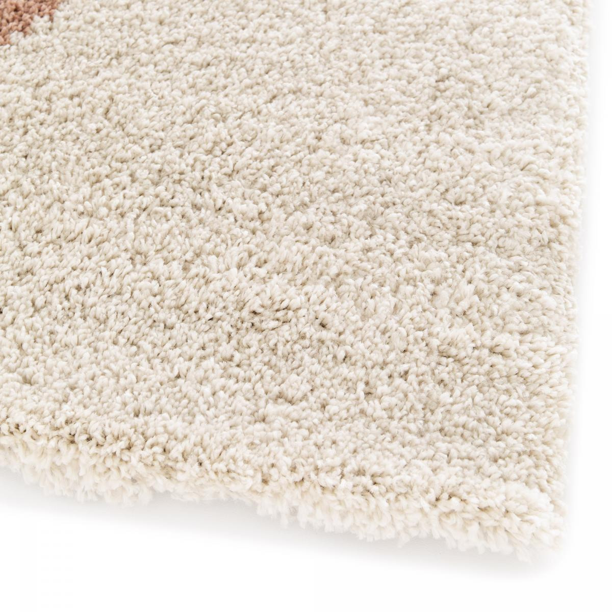 Tapis shaggy tissé motif géométrique VUFA