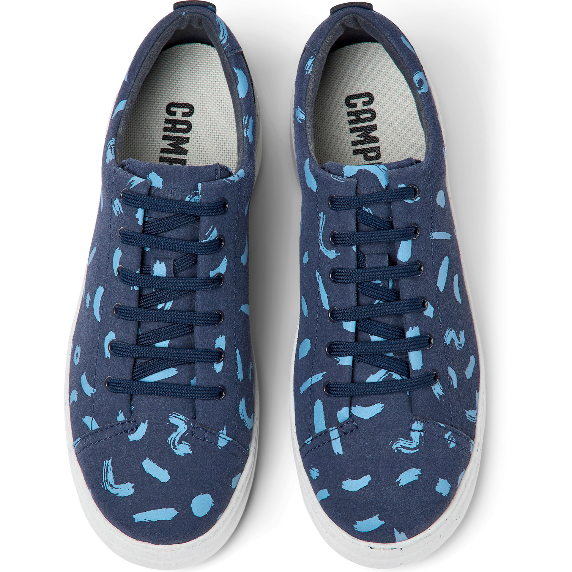 Sneakers - CAMPER Runner Up - Blu - Pelle nabuk