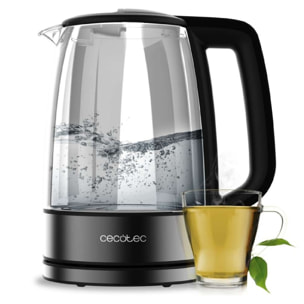 Cecotec Hervidor Eléctrico de Agua de 1,7 L ThermoSense 340 Clear. 2200W, Cuerpo