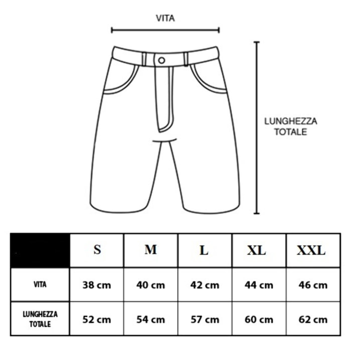 Pantaloncino Corto Uomo NAPOLI Cotone Prod. Ufficiale
