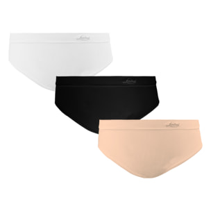 Slip Vita Alta Donna Liabel Conf 3pz, Art. AZ2580A Assortito (Bianco-Nero-Nudo)
