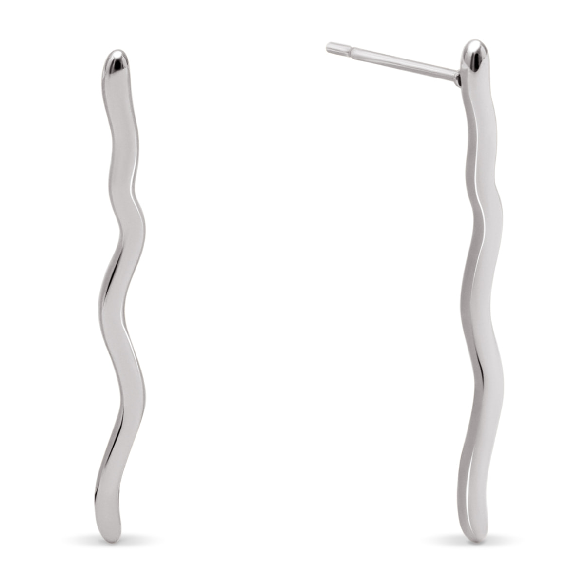 Pendientes Serpiente Acero