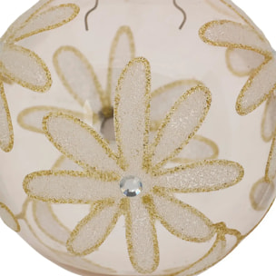 BDN VERRE 80MM MARGUERITE ROSE