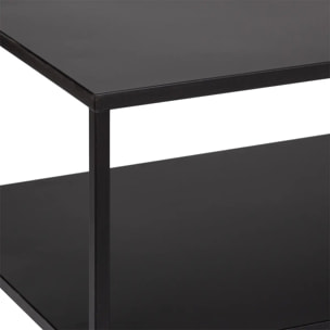 Meuble TV "Gota" métal noir 50x120cm