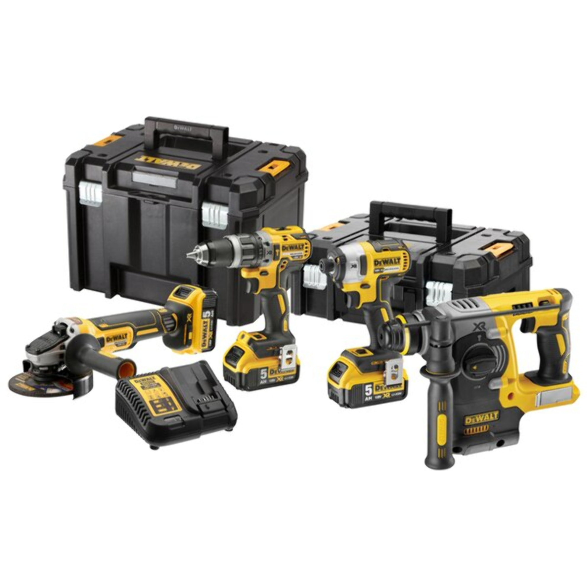 Kit 4 outils XR 18V 5Ah Li-Ion DEWALT - DCK422P3T-QW