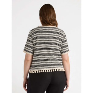 Fiorella Rubino - Camicia in stile etnico - Nero