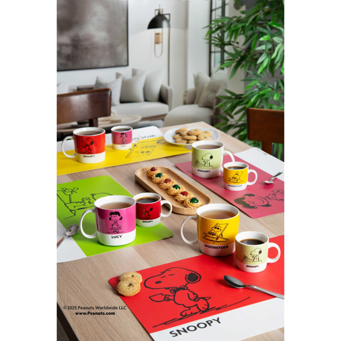 Set 4 Tovagliette Excelsa – Peanuts, Plastica Multicolore