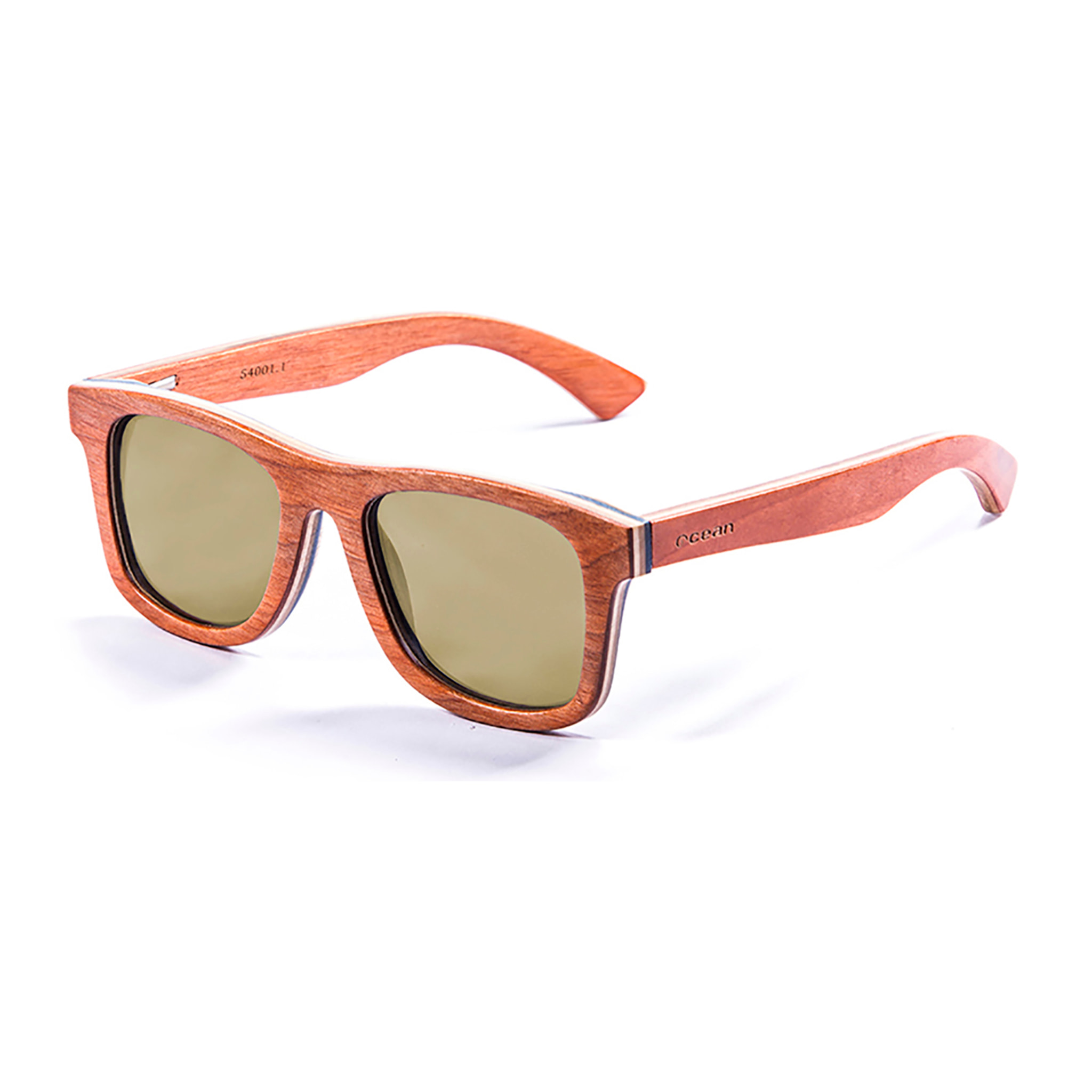 Gafas de sol OCEAN VENICE BEACH - Madera skate naranja / Polarizada revo amarillo