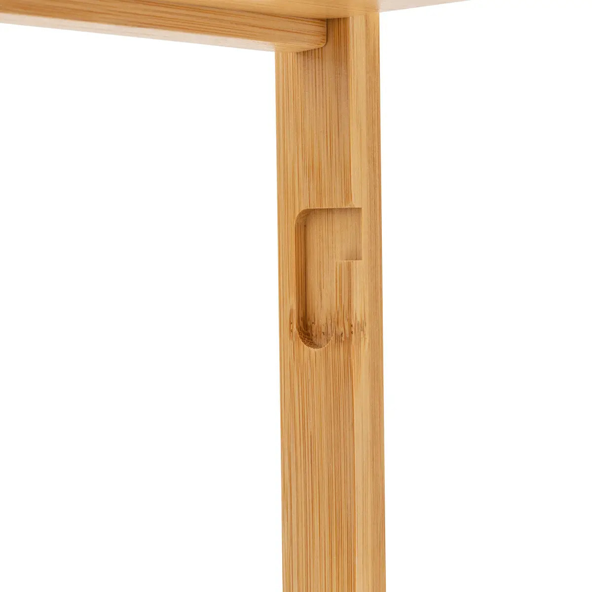 Dérouleur avec réserve en bambou marron