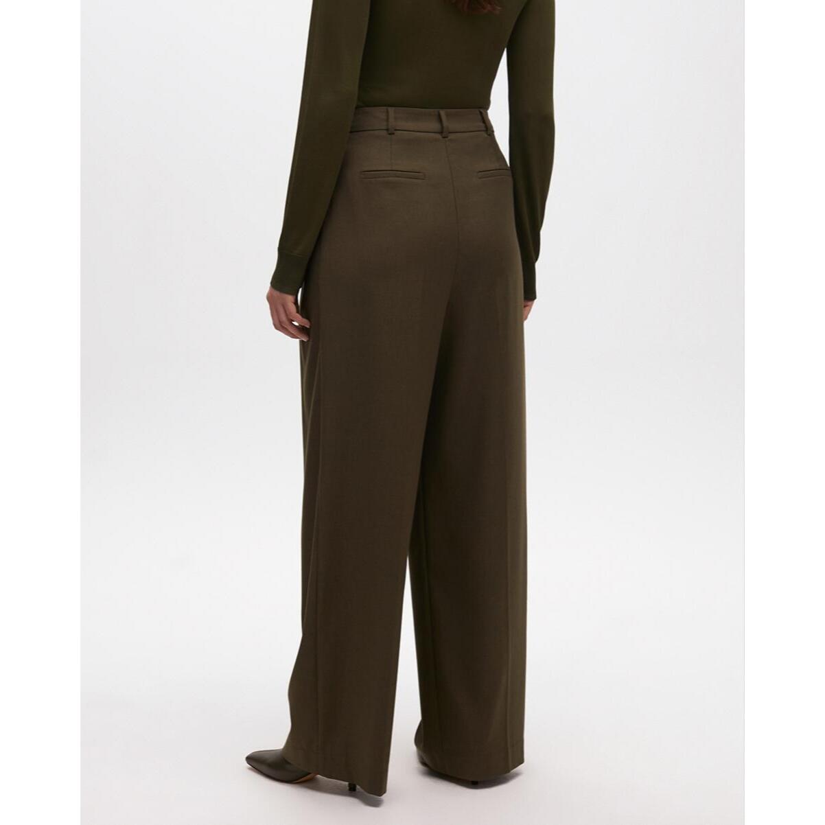 Pantaloni Palazzo da Completo con Pieghe