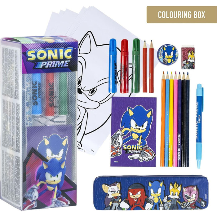 Set Papelería Coloreable Sonic Prime