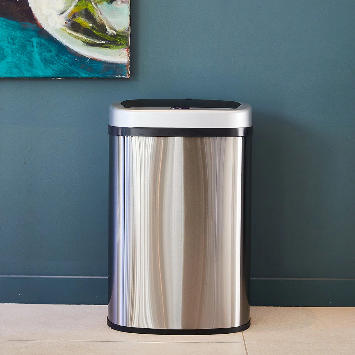 Poubelle automatique inox MAJESTIC SILVERY 58L