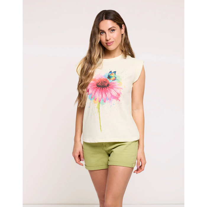 Camiseta Manga Corta Amarillo - Bloomora