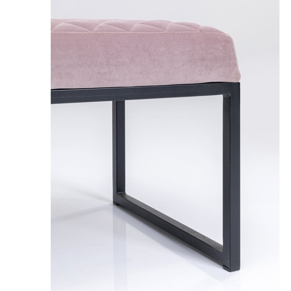 Banc Smart 90x40cm noir et rose Kare Design