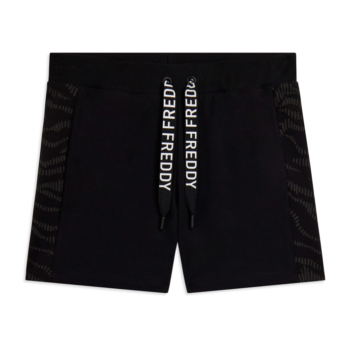 Pantaloni Shorts con Motivo Grafico e Logo FREDDY