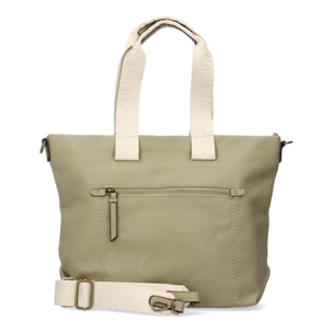 Bolso de hombro para Mujer, diseño moderno, Compartimento Principal con Cremallera, Bolsillo Frontal y Trasero con Cremallera.