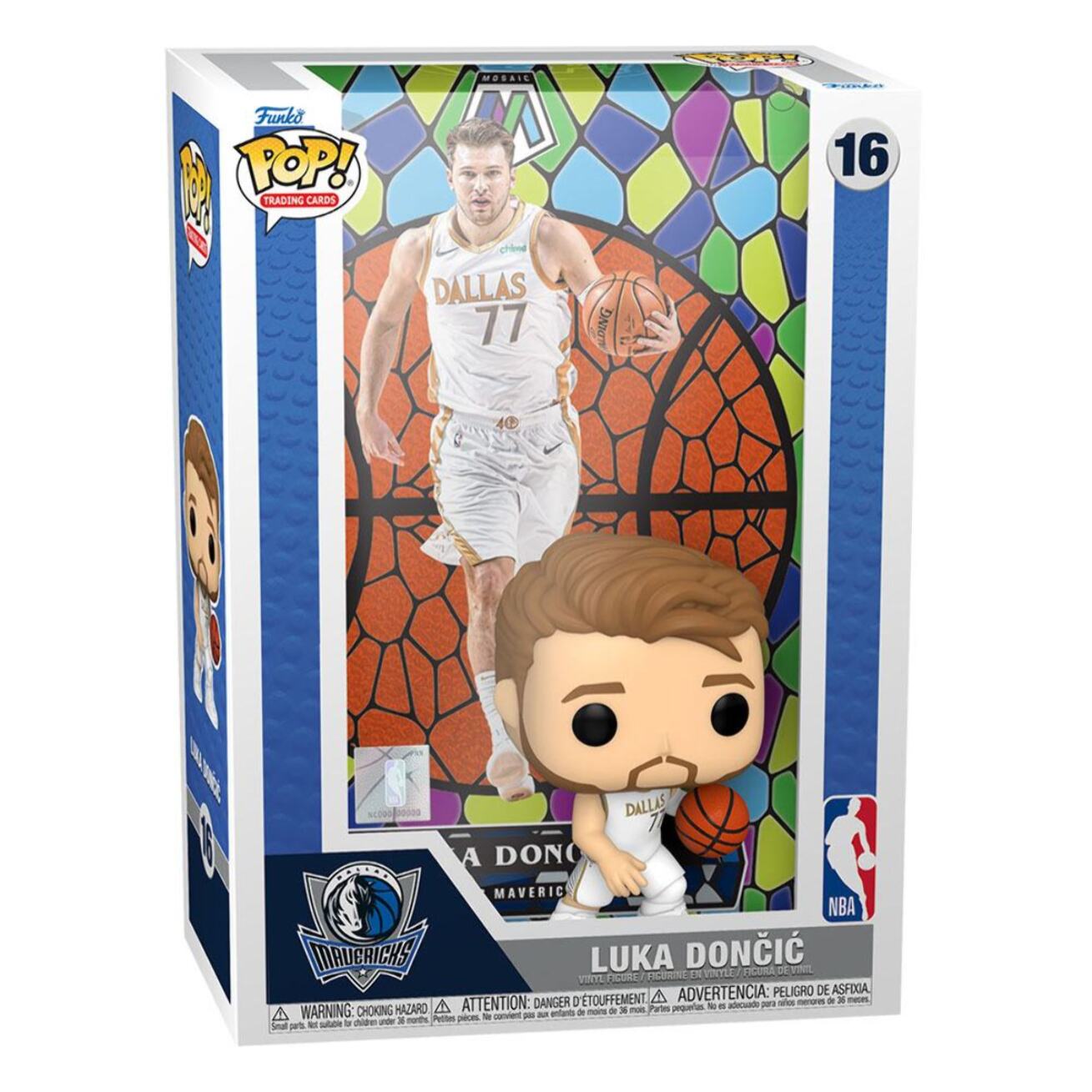 Nba Dallas Mavericks Pop! Trading Cards Vinile Figura Luka Doncic 9 Cm Funko