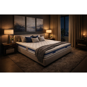 ENSEMBLE Villandry - Matelas 2 Places + 2 Sommiers