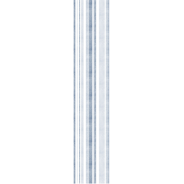Papier peint intissé pré-encollé - SCANDINAVE LIGNES VERTICALES BLEUES - 1 rouleau