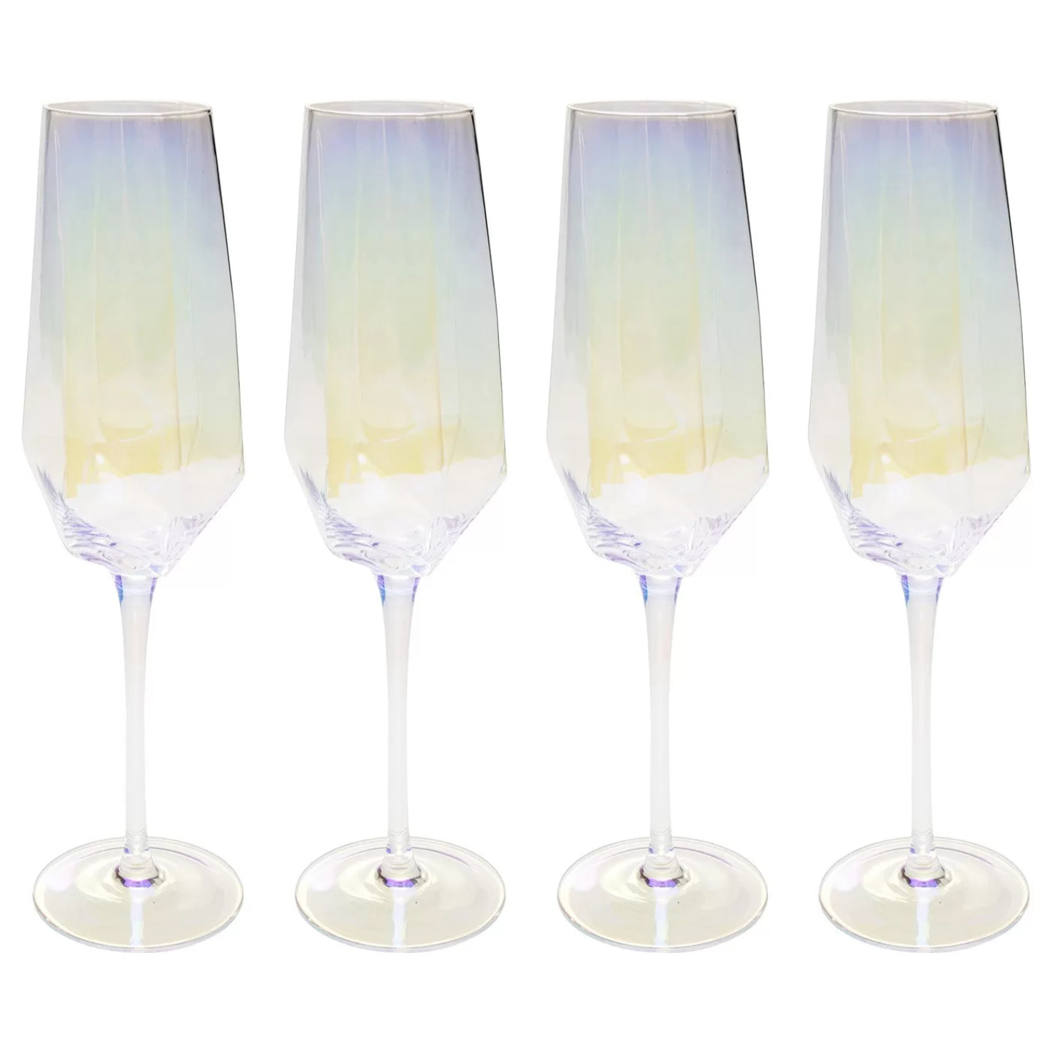 Flûtes à champagne Diamond set de 4 Kare Design