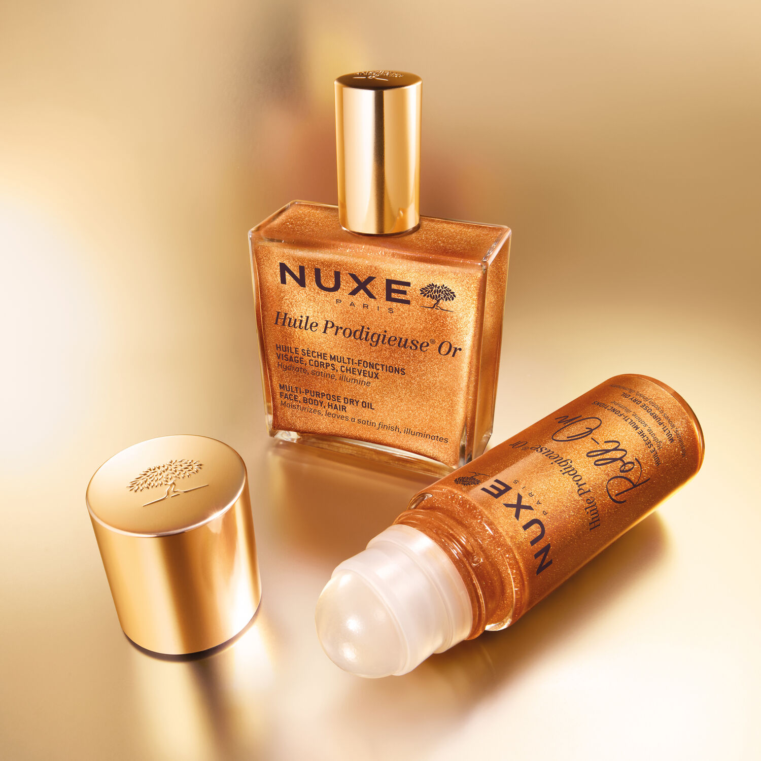 Huile Prodigieuse® Or - Huile sèche multifonctions Roll on 60ml