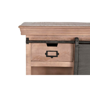 Consola - madera de mango y metal - 85x85x32cm