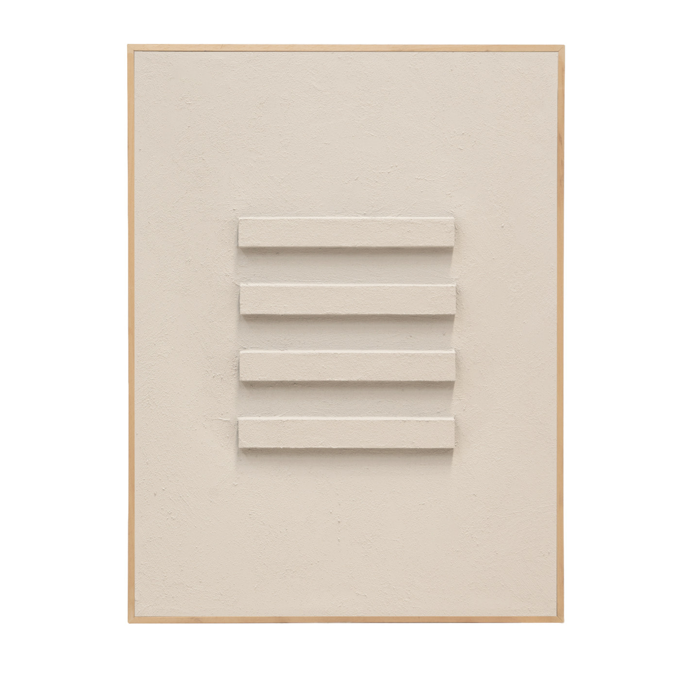 Tableau beige décoratif sur coton avec cadre en bois peint à la main à la peinture à l'huile en différentes tailles