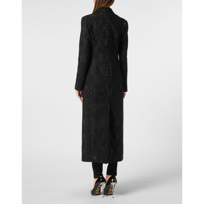 PHILIPP PLEIN ABRIGO LARGO MONOGRAM