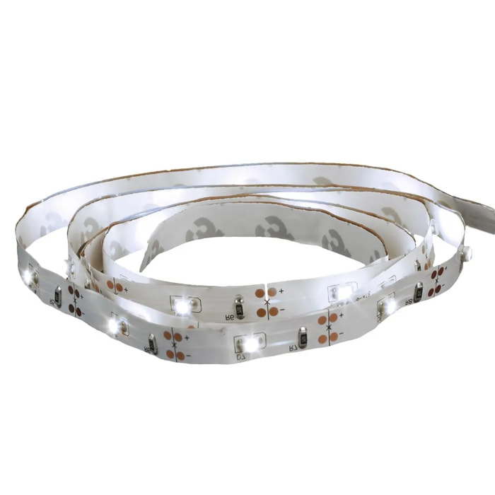 Ruban LED "Lumy" à pile blanc L330cm