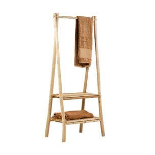 Portant d'entrée 160 cm de haut en bois massif de teck - CARDIFF