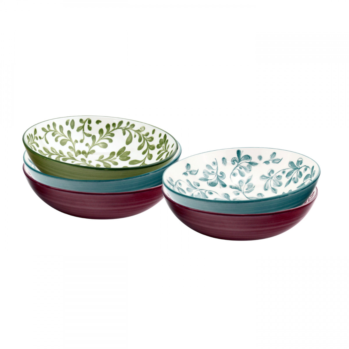 Lot de 6 assiettes creuses, TRATTORIA