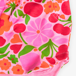 Bermuda tricot fleurs  -BCI