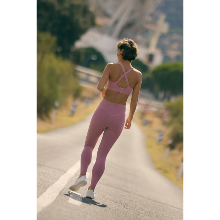 Leggings sportivi rosa effetto pancia piatta