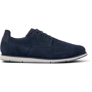 Zapatos de cordones - CAMPER Smith - Azul - Piel de ante