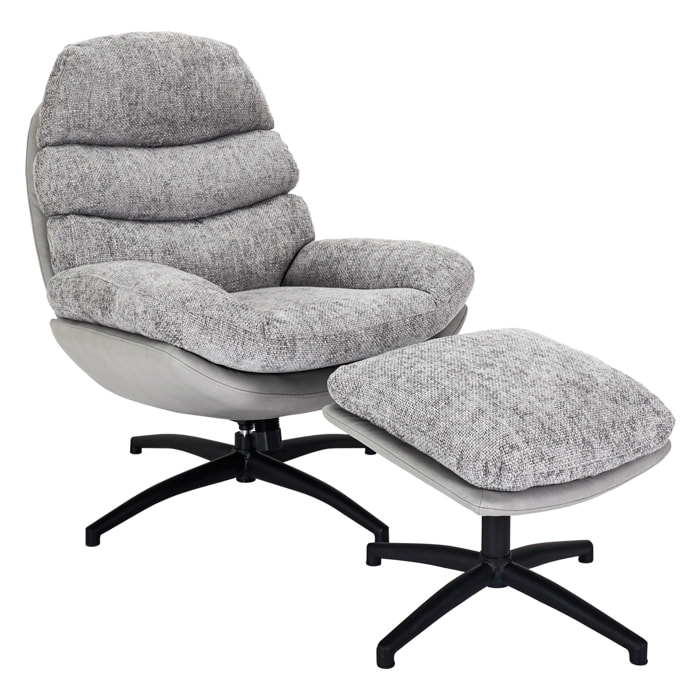 FAUTEUIL WILLIAM GRIS