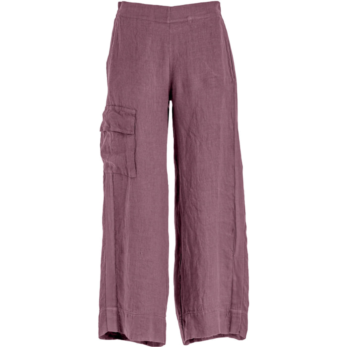 DEHA - Pantalone LINEN STRAIGHT PANTS in Lino per donna