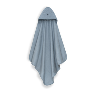 Capa Baño 1X1 Mod Oso+Dudu Muselina Petroleo