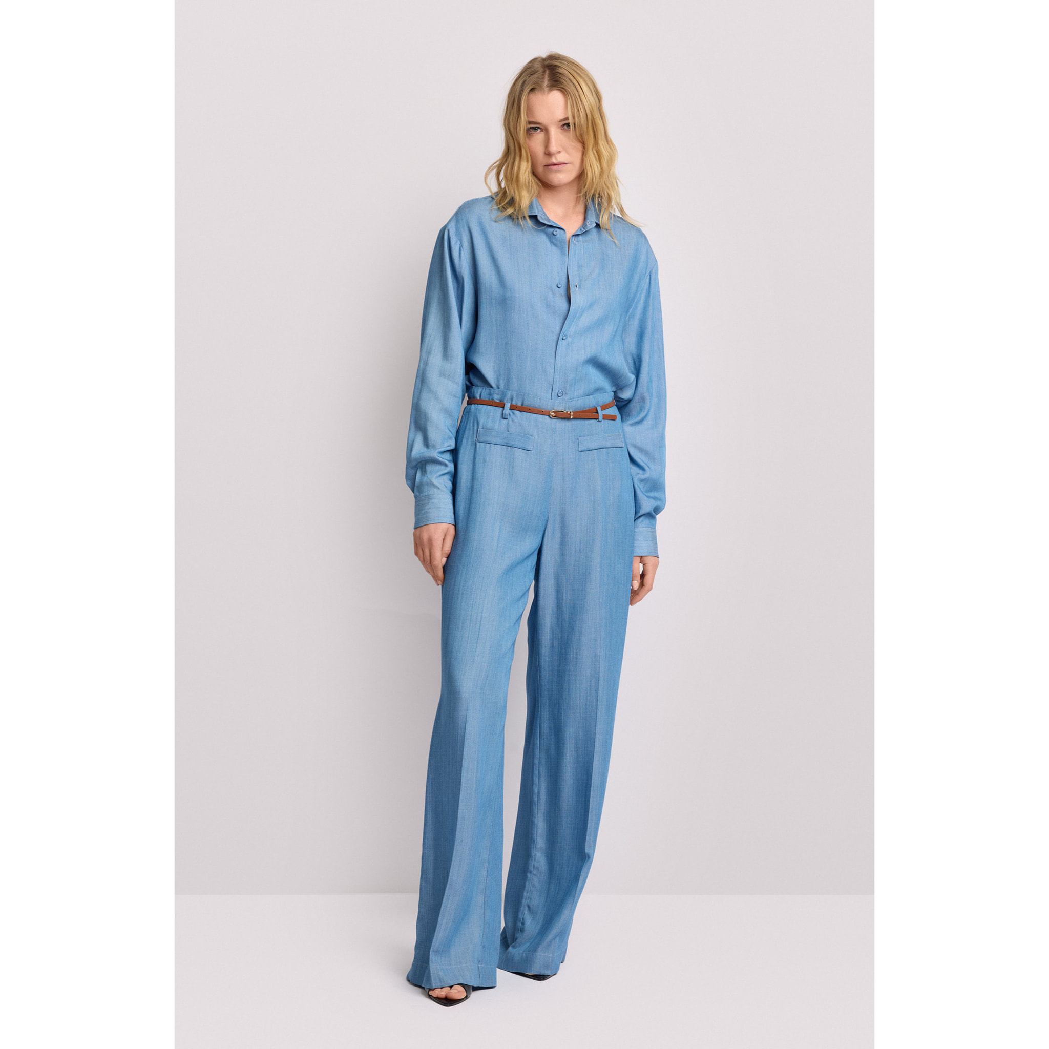 Kocca - Pantaloni eleganti extra-wide Donna, Tinta unita