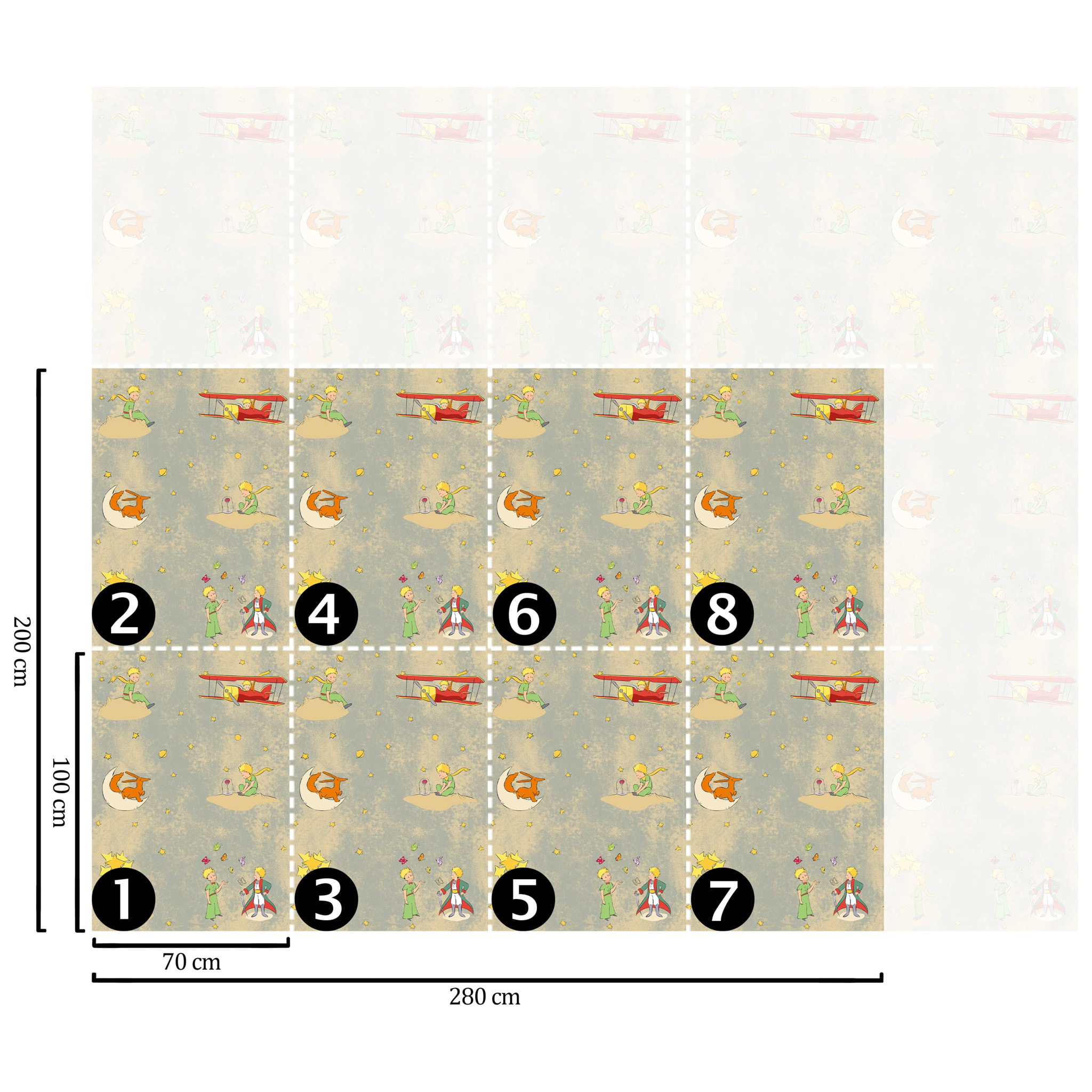 Carta da Parati Ufficiale Il Piccolo Principe Libro Vintage