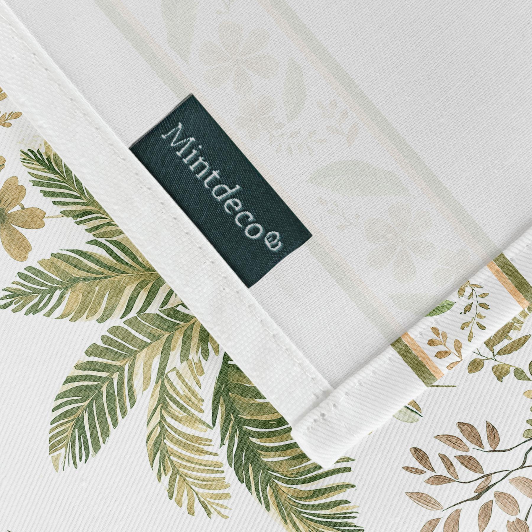 Nappe imprimée anti-tâches IVANA VERT