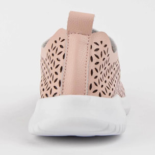 Zapato Oxford De Piel - Rosa