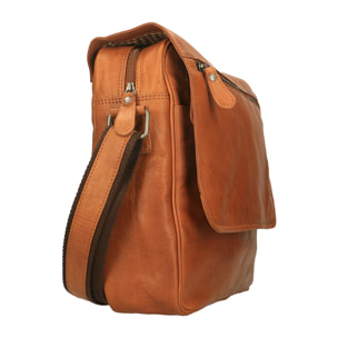 Borsa a tracolla  da uomo In Vera pelle Made in Italy xx cm