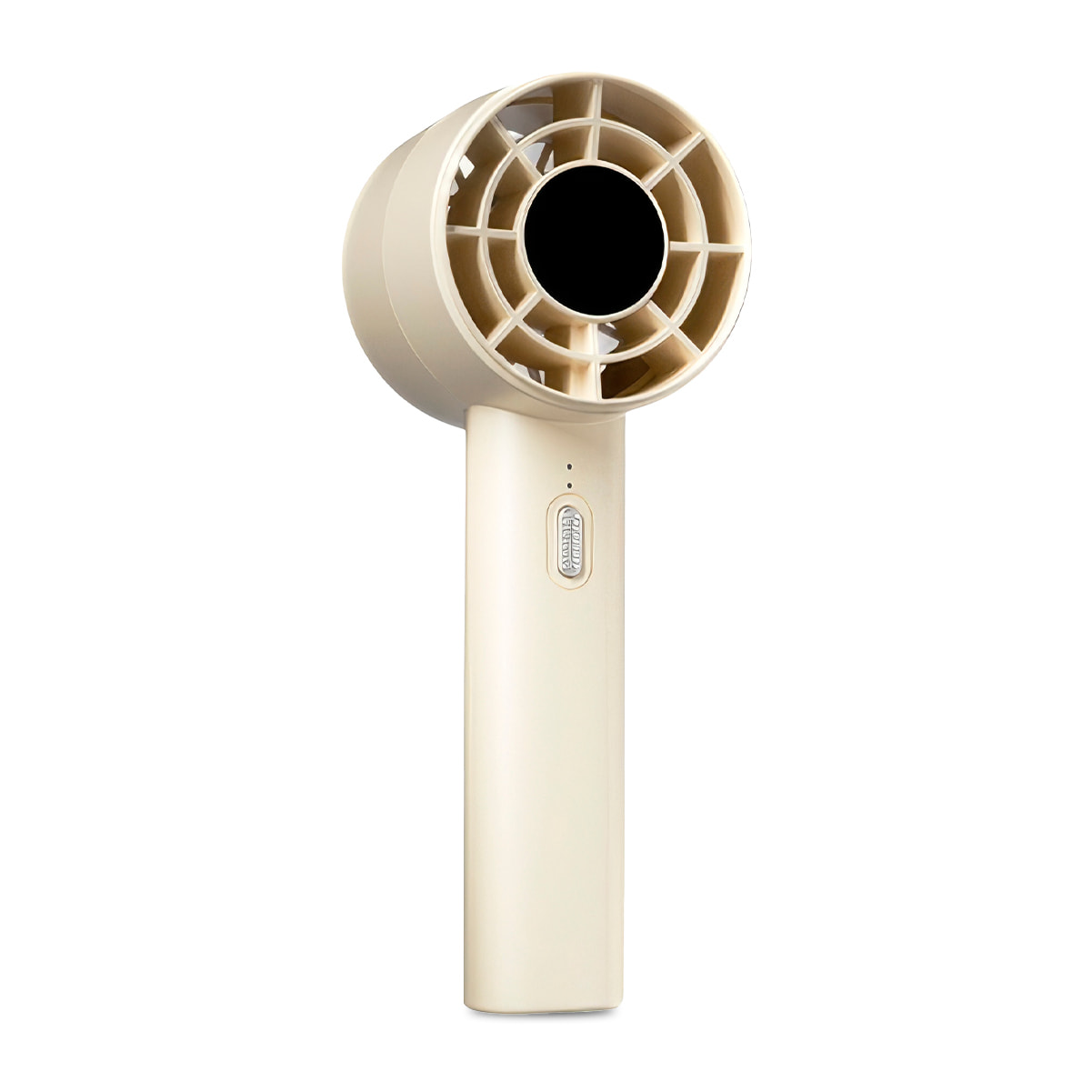 Ventilatore portatile FS02 con 3 velocità regolabili e batteria ricaricabile. Compatto, leggero e facile da trasportare