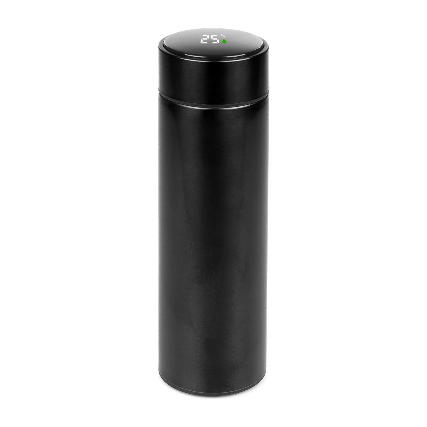 Thermo sportivo da 500ml con indicatore di temperatura intelligente. Bottiglia d'acqua isolata sottovuoto, fino a 12 ore di mantenimento del calore.